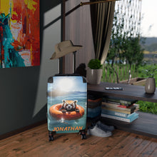 Load image into Gallery viewer, Personalized Red Panda Suitcase, Funny Animal Travel Luggage
