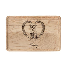 Load image into Gallery viewer, Personalized Labrador Cutting Board, Labrador Memorial Gift, Dog Lover Kitchen Decor, Engraved Dog Lover Gift, Wooden Kitchen Keepsake