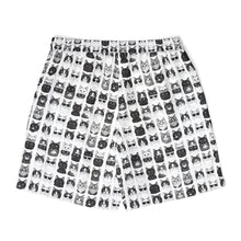 Load image into Gallery viewer, Playful Cat Print Swim Shorts