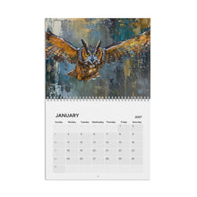 Load image into Gallery viewer, Owl Calendar 2027, Cute Owl Wall Calendar, Funny Owl Calendar, Owl Lover Gift, Bird Lover Gift, Wildlife Calendar, Christmas Gift