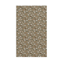 Load image into Gallery viewer, Woodland Animal Faces hand towel | neutral brown pattern, fox bear rabbit cats,Towel for Kids