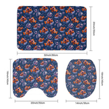 Load image into Gallery viewer, Cute Clownfish Shower Curtain Set | 4-Piece Ocean Bathroom Decor | Flannel Mats + Waterproof Curtain