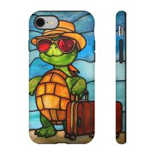 Load image into Gallery viewer, Vacation Turtle Stained Glass Design Tough Phone Case