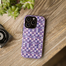 Load image into Gallery viewer, Purple Halloween Phone Case: Spooky Ghosts & Bats Design
