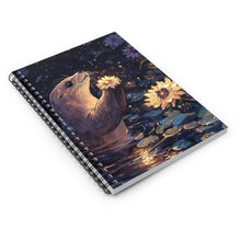 Load image into Gallery viewer, Seal Spiral Notebook – Floral Art Journal