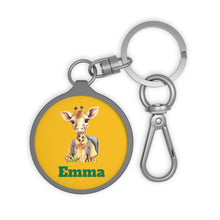 Load image into Gallery viewer, Personalized Kids Keychain: Custom Backpack Tag, Initial Lunch Bag Tag