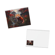 Load image into Gallery viewer, Red Panda Calendar 2027, Cute Red Panda Wall Calendar, Funny Animal Art, Red Panda Lover Gift