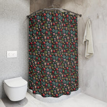 Load image into Gallery viewer, Christmas Shower Curtain - Festive Holiday Bathroom Decor