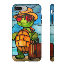 Load image into Gallery viewer, Vacation Turtle Stained Glass Design Tough Phone Case