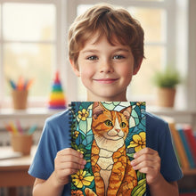 Load image into Gallery viewer, Ginger Cat Spiral Notebook,Kawaii Stationery Gift