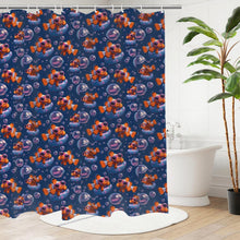 Load image into Gallery viewer, Cute Clownfish Shower Curtain Set | 4-Piece Ocean Bathroom Decor | Flannel Mats + Waterproof Curtain