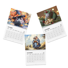 Load image into Gallery viewer, Hippo Calendar 2027, Funny Hippo Wall Calendar, Cute Hippo Art, Hippo Lover Gift