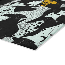 Load image into Gallery viewer, Dalmatian Pattern Glass Cutting Board | Dotted Dog Kitchen Decor