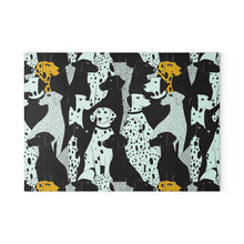 Load image into Gallery viewer, Dalmatian Pattern Glass Cutting Board | Dotted Dog Kitchen Decor