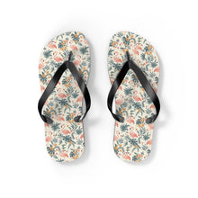 Load image into Gallery viewer, Tropical Flamingo Floral Flip Flops