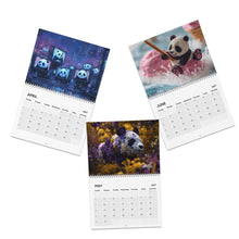 Load image into Gallery viewer, Panda Calendar 2027, Cute Panda Wall Calendar, Panda Lover Gift, Funny Panda Calendar, Panda Bear Gift, Cute Animal Calendar
