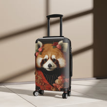 Load image into Gallery viewer, Red Panda Suitcase – Floral Animal Design, Travel Luggage