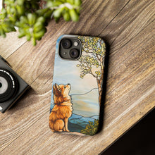Load image into Gallery viewer, Stained Glass Dog Phone Case: Colorful Protector Cover