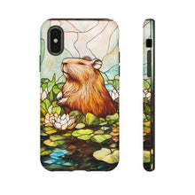 Load image into Gallery viewer, Capybara Stained Glass Phone Case: Protective Animal Cover