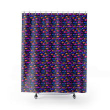 Load image into Gallery viewer, Fish Pattern Shower Curtain | Ocean Fish Repeat Design, Bathroom Decor
