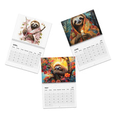 Load image into Gallery viewer, Sloth Calendar 2027, Cute Sloth Wall Calendar, Sloth Lover Gift, Funny Animal Calendar, Wildlife Calendar, Christmas Gift