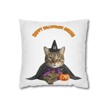Load image into Gallery viewer, Halloween Cat Witch Pillowcase, Spooky Autumn Decor