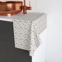 Load image into Gallery viewer, Tiny Floral Hedgehog Hand Towel | Delicate Botanical Print