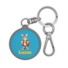 Load image into Gallery viewer, Personalized Kids Keychain: Custom Backpack Tag, Initial Lunch Bag Tag