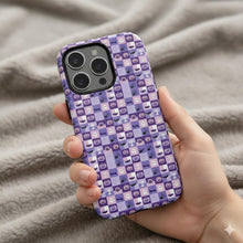 Load image into Gallery viewer, Purple Halloween Phone Case: Spooky Ghosts & Bats Design