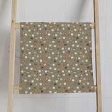 Load image into Gallery viewer, Woodland Animal Faces hand towel | neutral brown pattern, fox bear rabbit cats,Towel for Kids