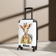 Load image into Gallery viewer, Giraffe Design Suitcase, Animal Lover Gift