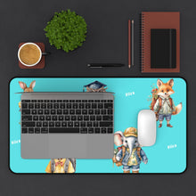 Load image into Gallery viewer, Personalized Animal Desk Mat, Neoprene Mouse Pad, Office Decor