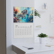 Load image into Gallery viewer, Zebra Calendar 2027, Funny Zebra Wall Calendar, Zebra Lover Gift, Cute Animal Calendar