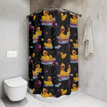 Load image into Gallery viewer, Rubber Duck Shower Curtain: Whimsical Bath Decor, Kids Bathroom