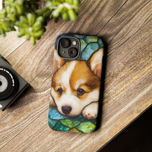 Load image into Gallery viewer, Corgi Dog Art Phone Case, Pet Lover Gift, Protective Cover