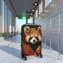 Load image into Gallery viewer, Red Panda Suitcase – Floral Animal Design, Travel Luggage