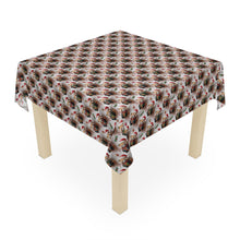 Load image into Gallery viewer, Christmas Red Panda Tablecloth, Holiday Dining, 55.1" Polyester