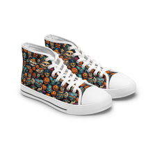 Load image into Gallery viewer, AI-Designed Halloween High Top Sneakers, Polyester Canvas Shoes