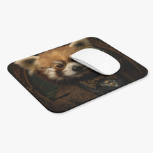 Load image into Gallery viewer, Victorian Red Panda with Glasses mouse pad , Retro Animal Desk Mat, Gift for Christmas