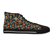 Load image into Gallery viewer, AI-Designed Halloween High Top Sneakers, Polyester Canvas Shoes