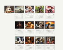 Load image into Gallery viewer, Dog Calendar 2027 Wall Calendars, Puppy Wall Art, Animal Lover Gift, Cute Dog Planner, Funny Dog Appointment Book