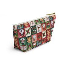 Load image into Gallery viewer, Christmas Patchwork Icons Accessory Pouch