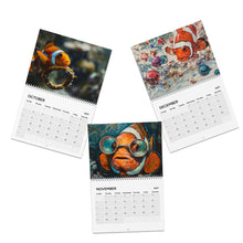 Load image into Gallery viewer, Clownfish Calendar 2027, Cute Clownfish Wall Calendar, Clownfish Lover Gift, Ocean Animal Art