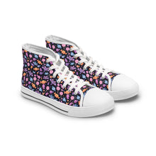 Load image into Gallery viewer, Women's Halloween High Top Sneakers – Chibi Bat & Candy
