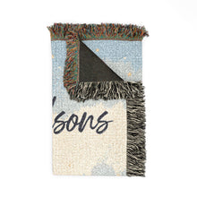 Load image into Gallery viewer, Christmas Woven Blanket – Snowy Cabin Design