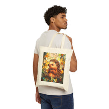 Load image into Gallery viewer, Stained Glass Hedgehog Cotton Canvas Tote Bag