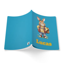Load image into Gallery viewer, Personalized Rabbit Journal: Custom Name Softcover Back to School Gift