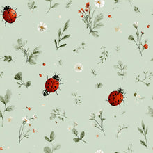 Load image into Gallery viewer, Ladybug Botanical Floral Print Hand Towel