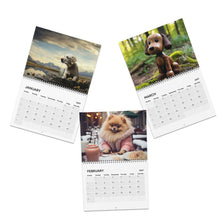 Load image into Gallery viewer, Dog Calendar 2027 Wall Calendars, Puppy Wall Art, Animal Lover Gift, Cute Dog Planner, Funny Dog Appointment Book