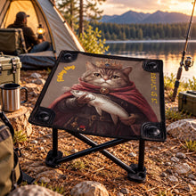 Load image into Gallery viewer, Personalized Fishing Stool, Funny King Cat Portable Camping Seat, Outdoor Furniture, Fishing Gear, Beach Accesories, Gift For Fathers Day
